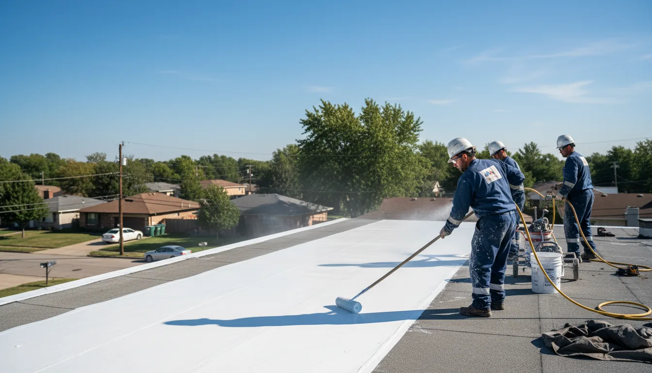 Commercial roof coating in Crump, TN near me
